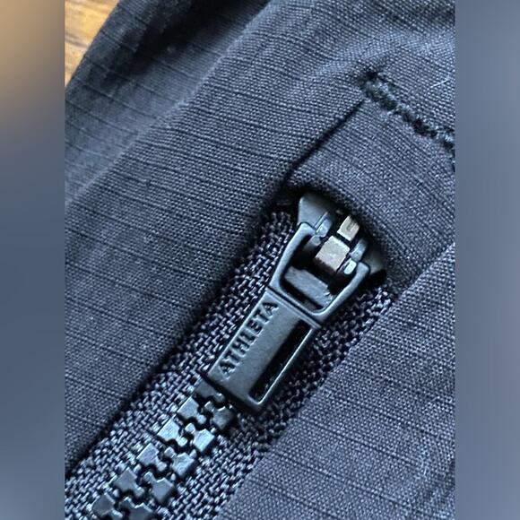 ATHLETA Black Nylon Joggers sz 0 - Picture 6 of 14